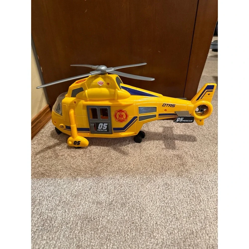 Dickie Toys Air Rescue Helicopter Yellow with Sounds and Lights Effect